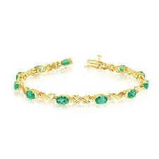 Emerald Accent Bracelet