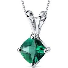Emerald Pendant Necklace