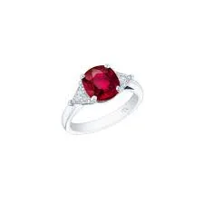 Ruby Cushion Ring