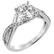 White Gold Twist Ring